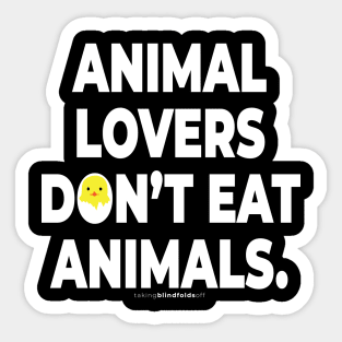 Vegan Activist Graphics #takingblindfoldsoff 55 Sticker